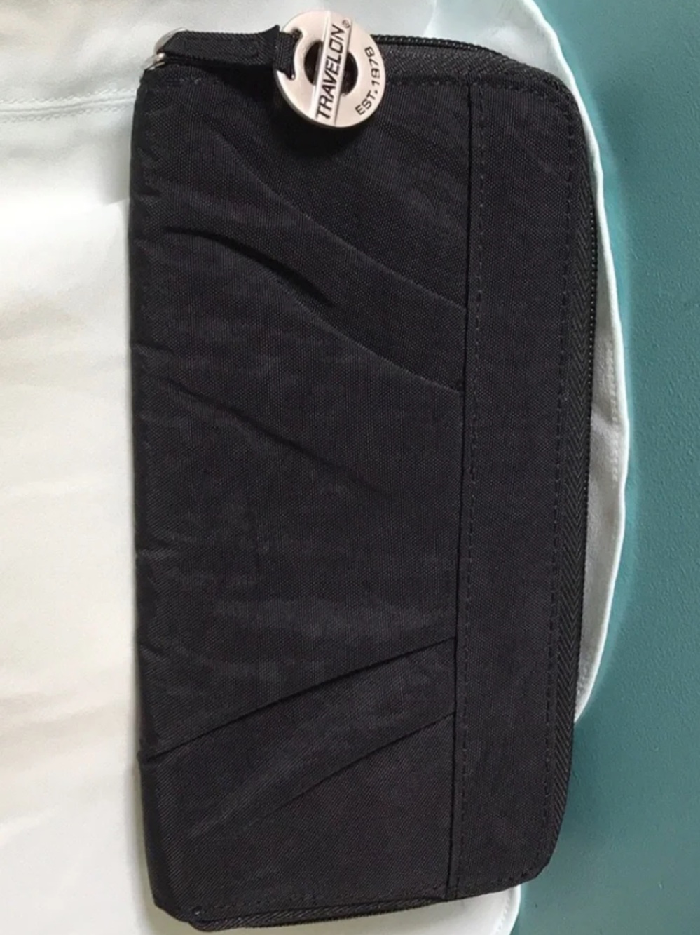 Travelon black RFID travel secure wallet
